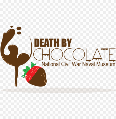 Death By Chocolate Logo Black Background - Strawberry PNG Images With No Fees