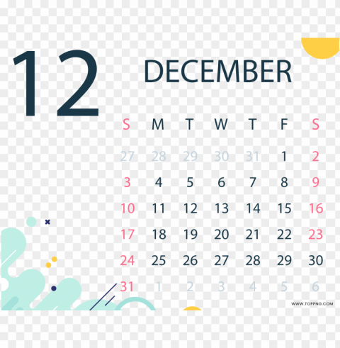 December 2023 Calendar file Clear PNG images free download