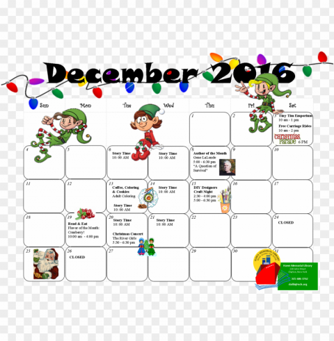 december calendar - cartoo Transparent Background PNG Isolated Icon