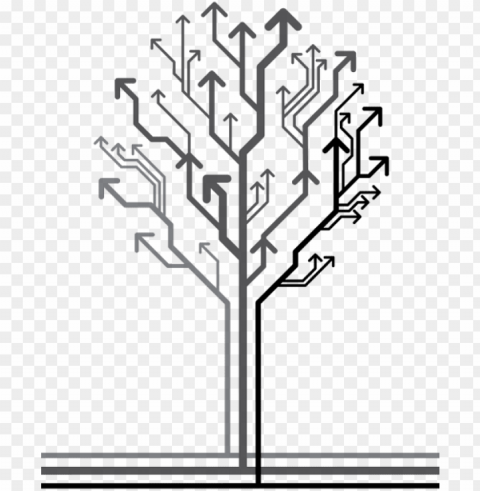 decision-tree - circuit board tree patter PNG transparent graphics bundle