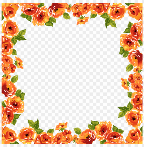 deco frame flowers Transparent PNG images bulk package