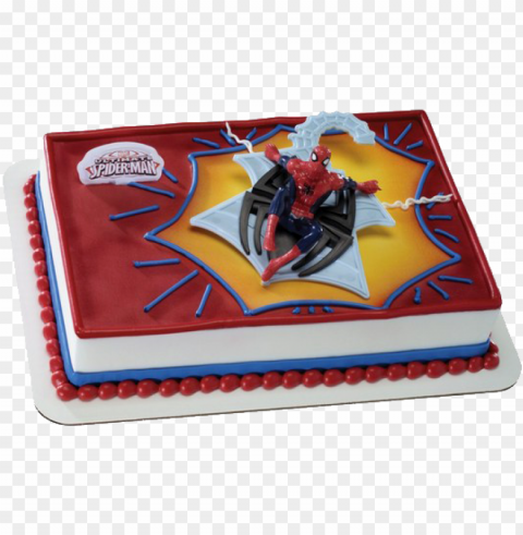 decopac spiderman web spinner cake kit PNG files with clear background variety