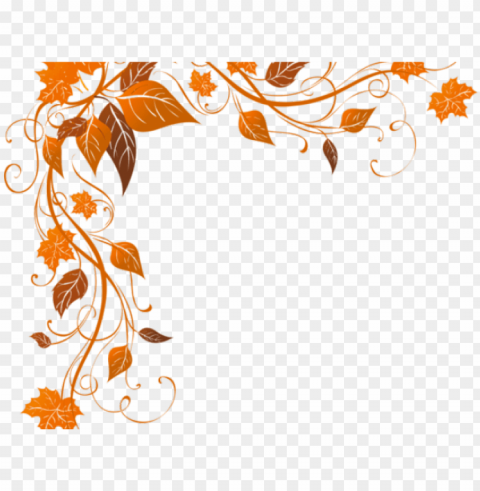 decorations clipart autumn - border corner frame PNG with no cost