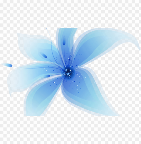Blue Flower Illustration PNG images with no attribution