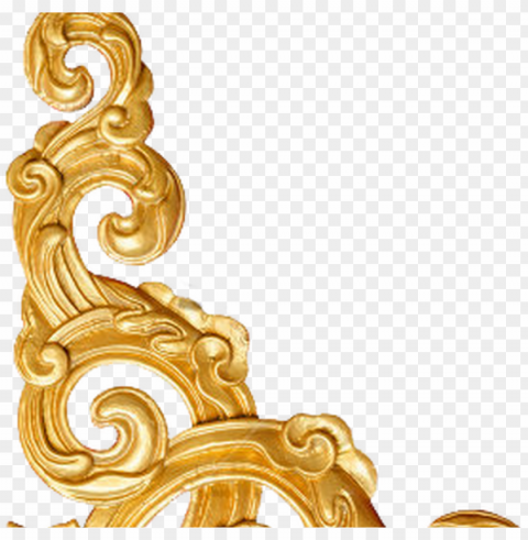 decorative corner gold by gazlan sahmeiy on deviantart - golden corner border PNG no watermark