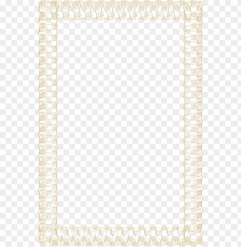decorative gold frame border transparent image - paper PNG images with no royalties