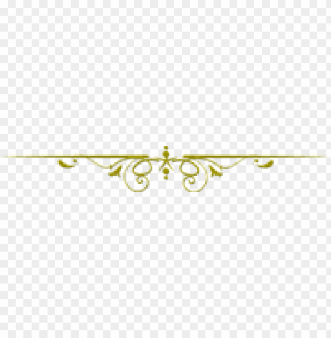 decorative gold line Transparent PNG picture