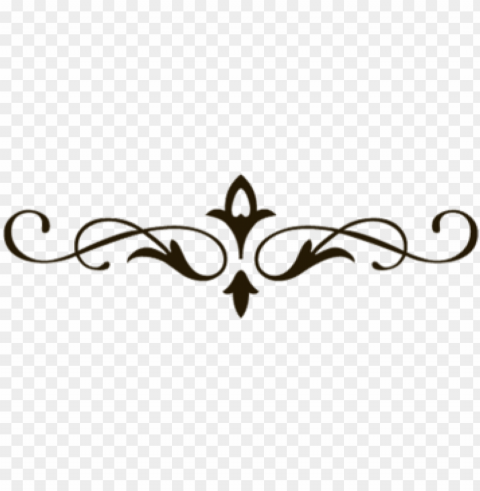 decorative line clipart - fancy lines PNG isolated