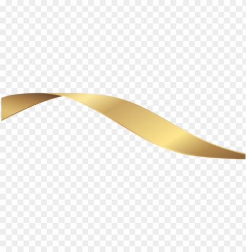 decorative line gold clipart - construction paper Clear Background PNG Isolated Illustration