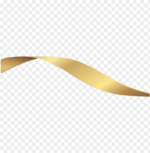 Decorative Line Gold Clipart - Construction Paper Clear Background PNG Isolated Illustration