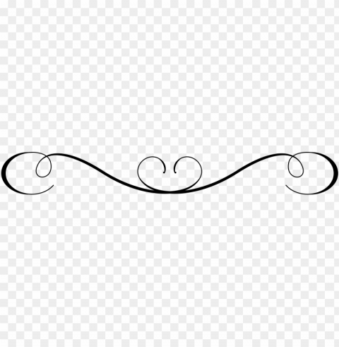decorative line CleanCut Background Isolated PNG Graphic