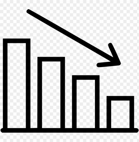 decreasing stats comments - decreasing graph chart PNG images with transparent layer