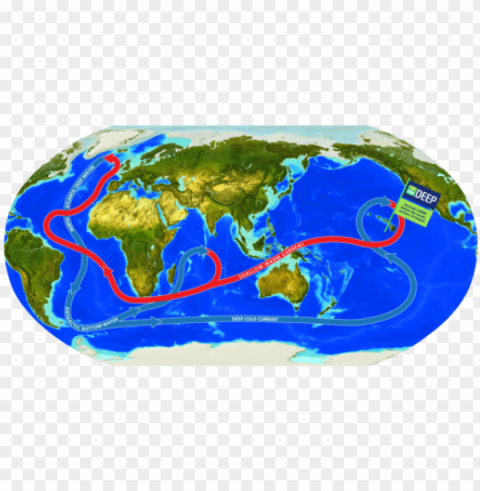 deep ocean water vs - earth PNG with Isolated Object