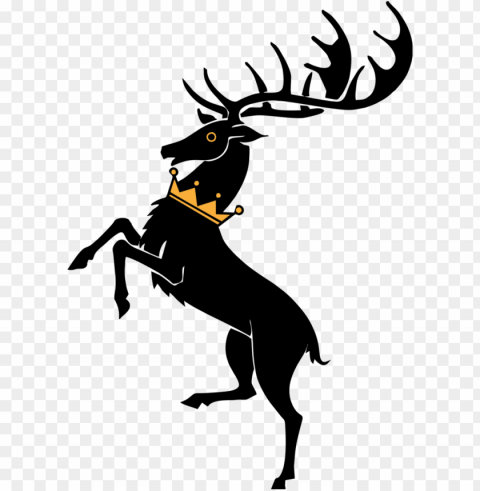 deer vector - game of thrones house sigils baratheo Isolated Artwork on HighQuality Transparent PNG