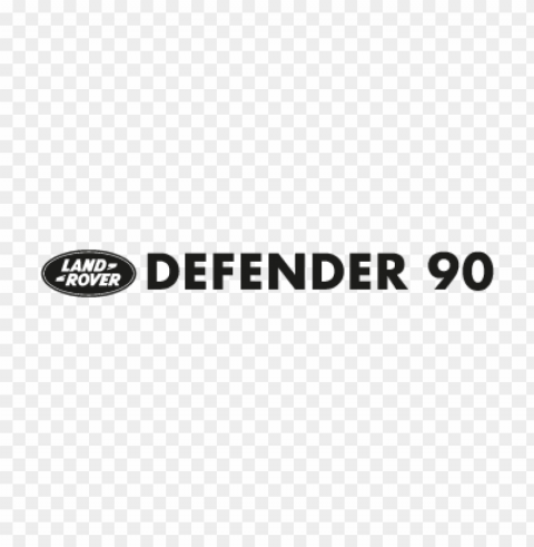 defender 90 vector logo Isolated Character with Clear Background PNG