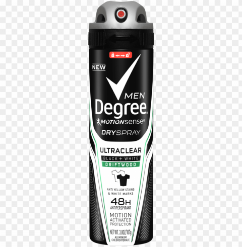 degree men's deodorant spray Isolated Subject with Clear Transparent PNG