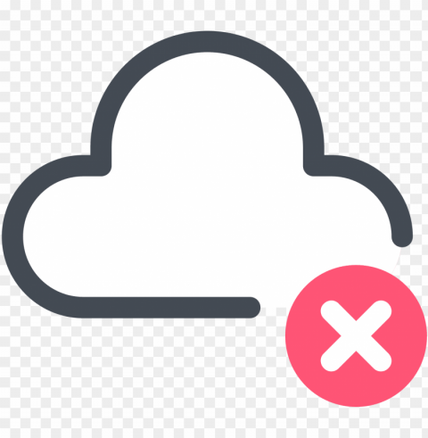 Delete From Cloud Icon - Icon PNG Transparent Vectors