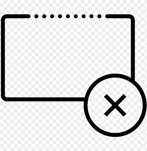 delete row icon - line art Isolated Graphic on Clear PNG