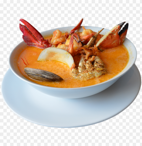 deliciosa sopa de mariscos - sopa de mariscos ClearCut PNG Isolated Graphic