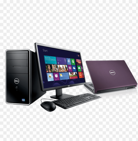 dell desktop Isolated Artwork on HighQuality Transparent PNG