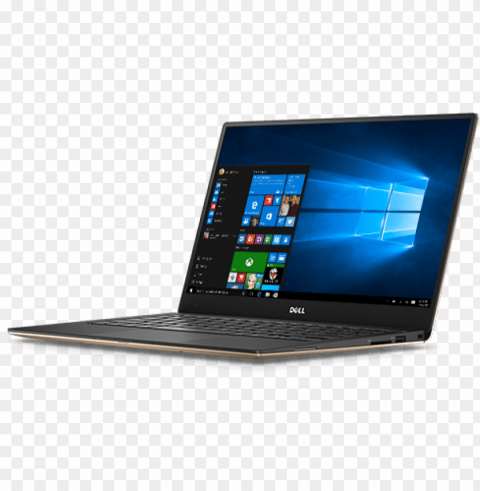 Dell Laptop Transparent PNG Isolated Item With Detail