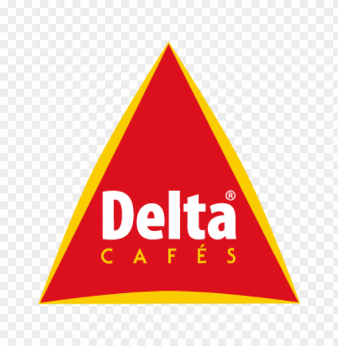 delta cafe vector logo Transparent PNG Isolated Design Element