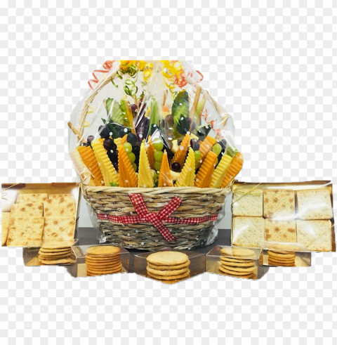 deluxe cheese basket display by fruity bouquets 5 - breadstick Isolated PNG on Transparent Background