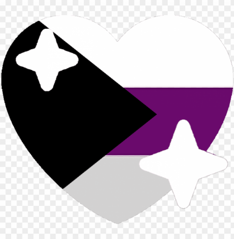 demisexual sparkle heart discord emoji - demisexual flag emoji PNG files with no backdrop pack