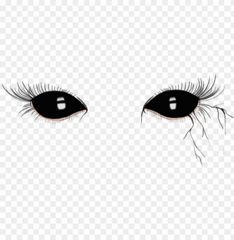 demon eyes black dark halloween - overlays tumblr transparent Free PNG download