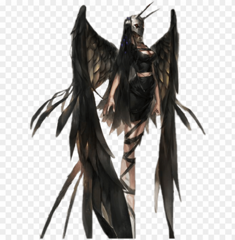 demon girl demon anime sticker vajola anime girl - fallen angel anime girl Isolated Subject with Clear PNG Background PNG transparent with Clear Background ID ce61134e