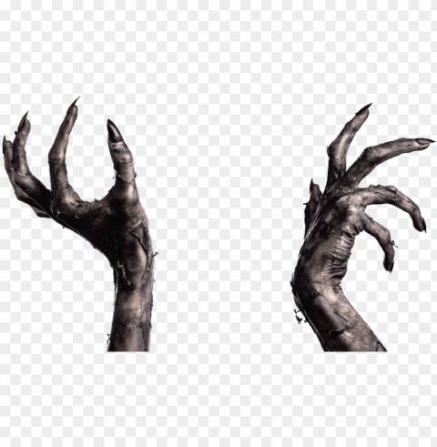 demon hand PNG graphics with clear alpha channel selection