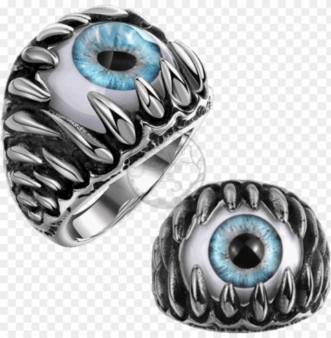 demon ring eye 316l stainless steel biker maya - evil mens wedding band Isolated Character on Transparent PNG PNG transparent with Clear Background ID 338bf594