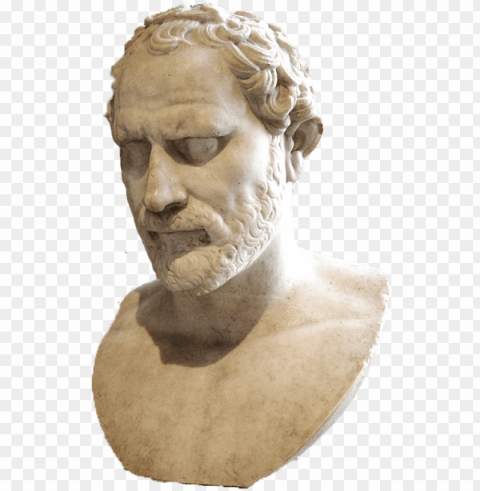 demosthenes bust Isolated Icon with Clear Background PNG