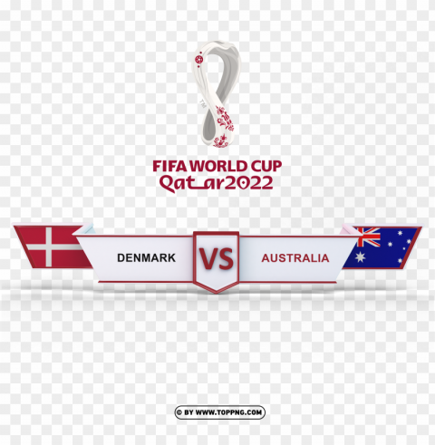 Denmark Vs Australia Fifa World Cup 2022 File ClearCut Background PNG Isolated Item