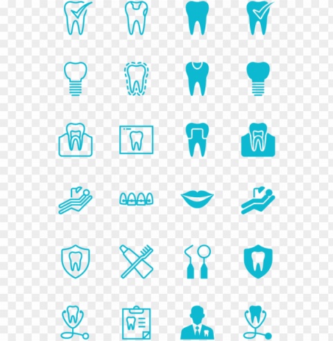 Dental Icon Set 2 - 歯科 アイコン Isolated Character On HighResolution PNG