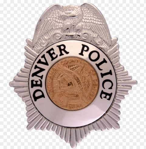 denver police badge - city of denver co police department PNG Image with Transparent Isolated Graphic Element