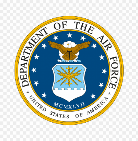 department of the air force vector logo Isolated Element in Clear Transparent PNG
