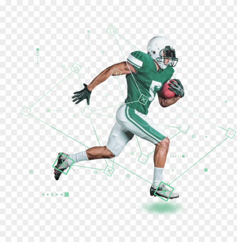 derive predictions from each foot strike players - kick american football Transparent PNG images bundle