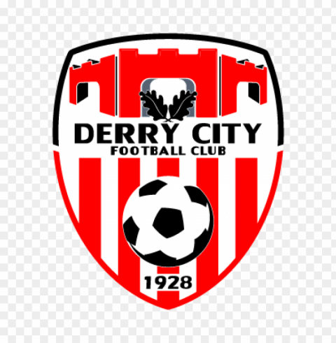 derry city fc 1928 vector logo PNG for overlays