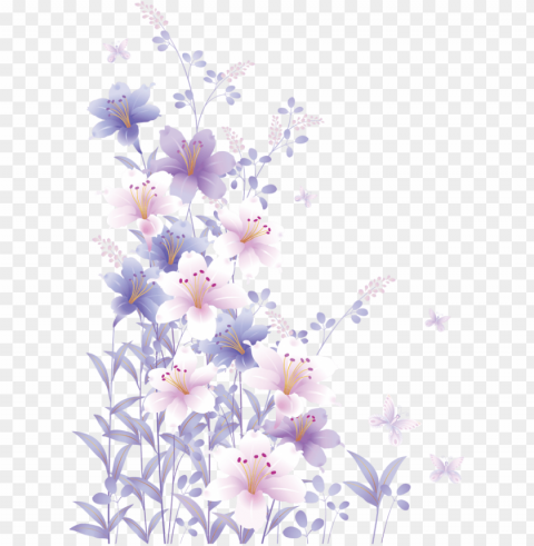 design set 2 butterfliesflowers painting patterns - designer sheets for writi Isolated Subject with Transparent PNG