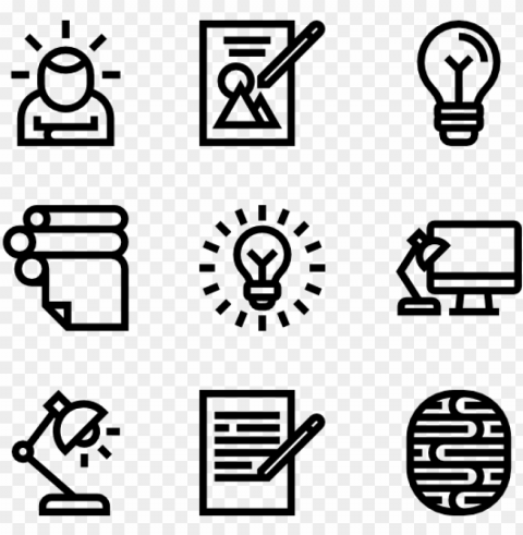design thinking 30 icons - design icons PNG transparent photos comprehensive compilation