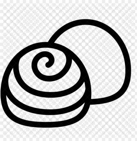 dessert chocolate food eat sweet cacao icon - line art Isolated Illustration on Transparent PNG