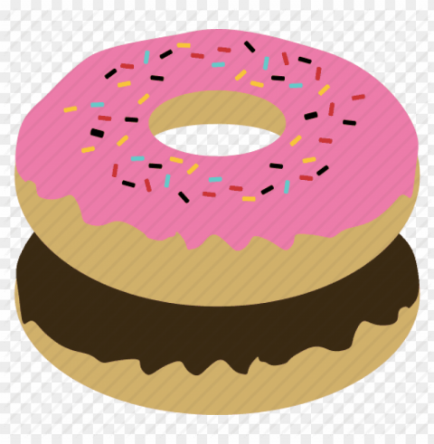 dessert - donuts icon Isolated Character in Transparent PNG Format