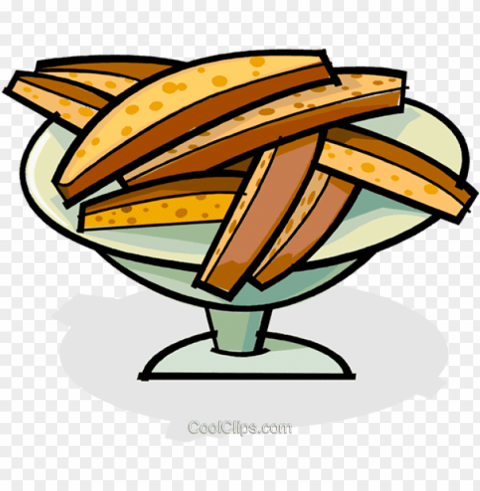 dessert on a serving tray royalty free vector - biscotti PNG clip art transparent background