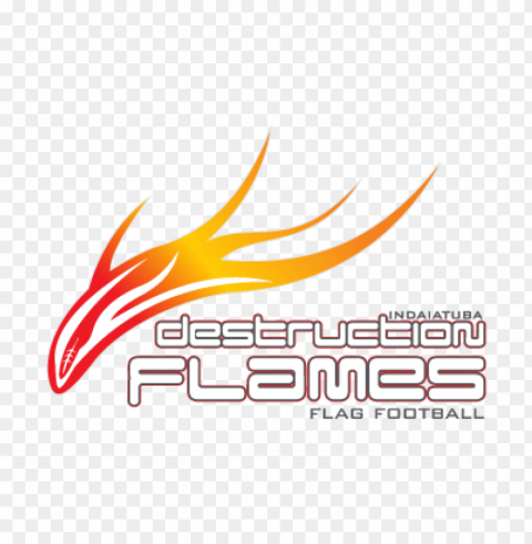 destruction flames logo vector free Isolated Artwork on Transparent Background PNG