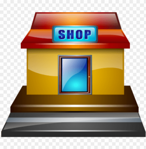 detail of shop - shop building icon PNG Graphic Isolated with Transparency