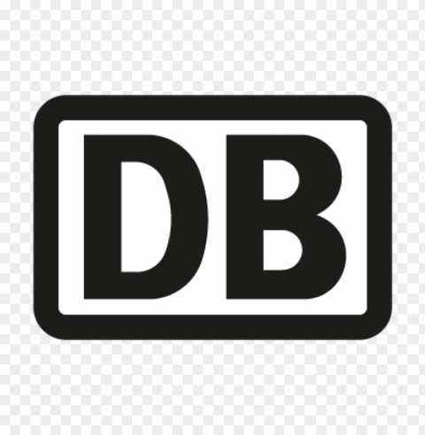 deutsche bahn ag black vector logo Clear Background Isolation in PNG Format