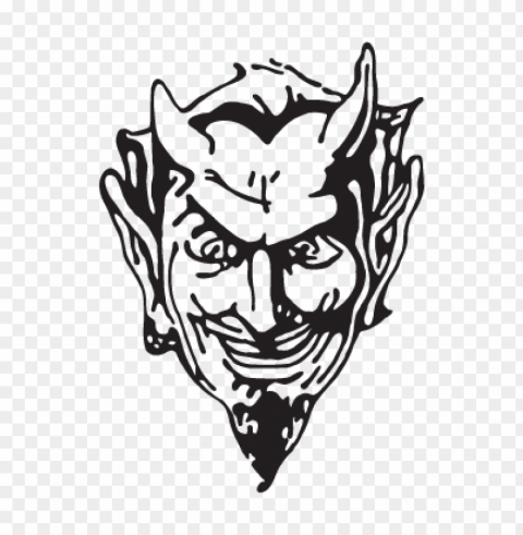 devil head logo vector free download Isolated Item on Clear Transparent PNG