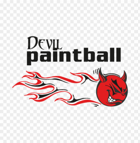 devil paintball vector logo HighResolution Isolated PNG with Transparency