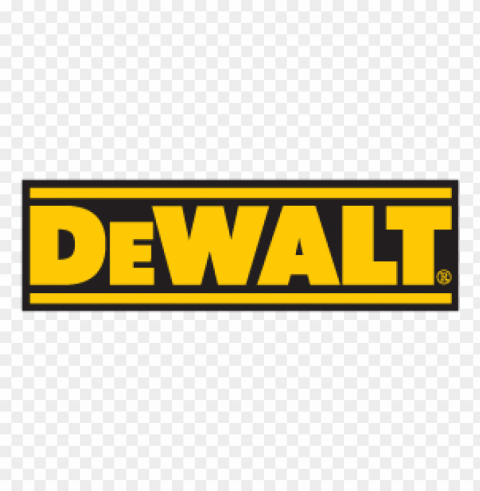 dewalt logo vector free Transparent PNG download